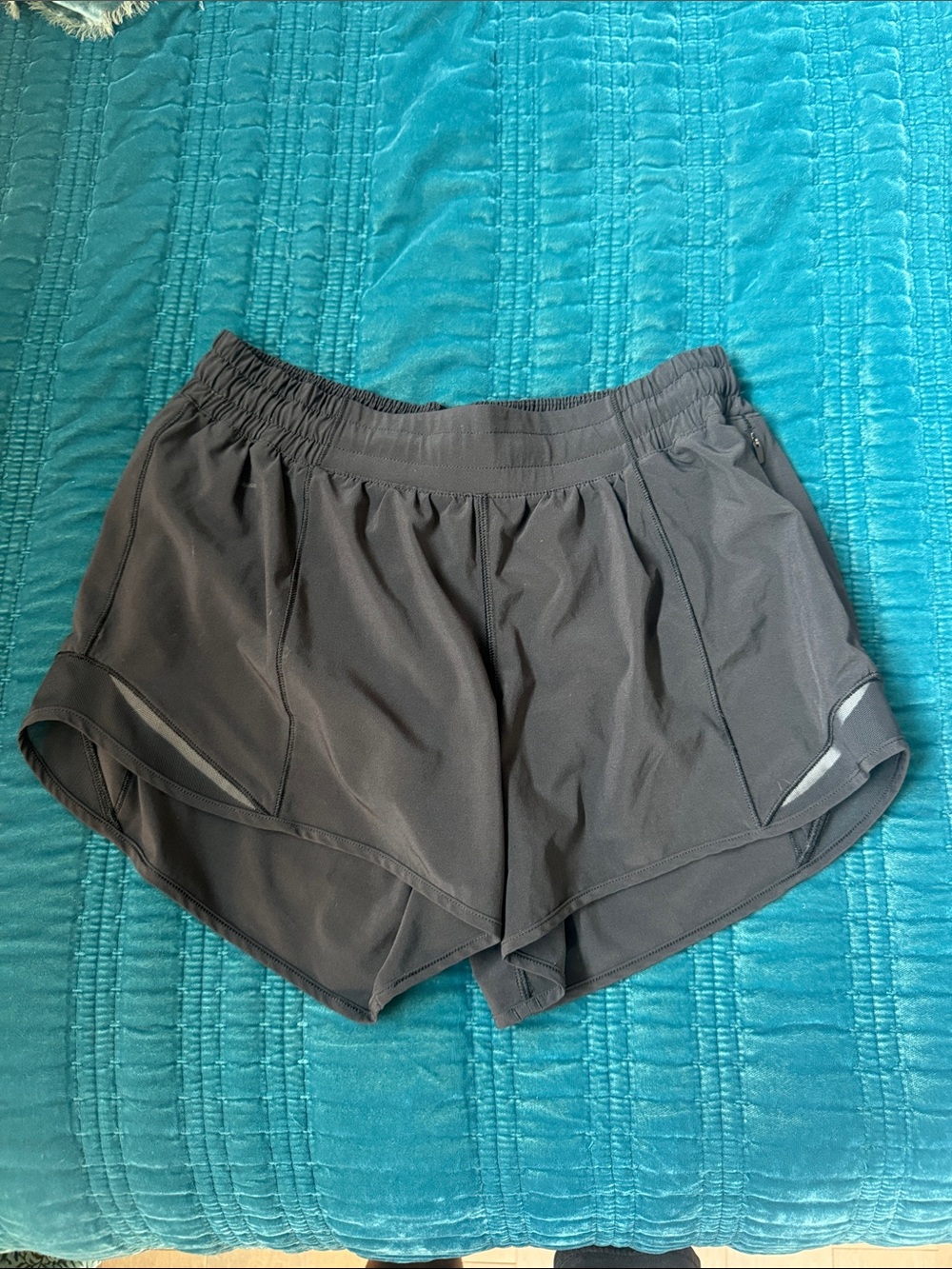 lululemon athletica Black Split-Hem Athletic Shorts